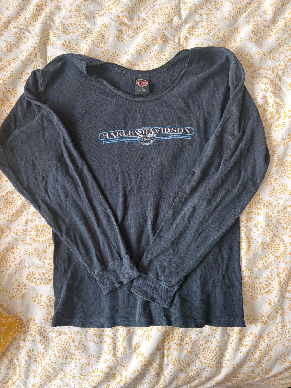 Navy Harley Davidson Long Sleeve